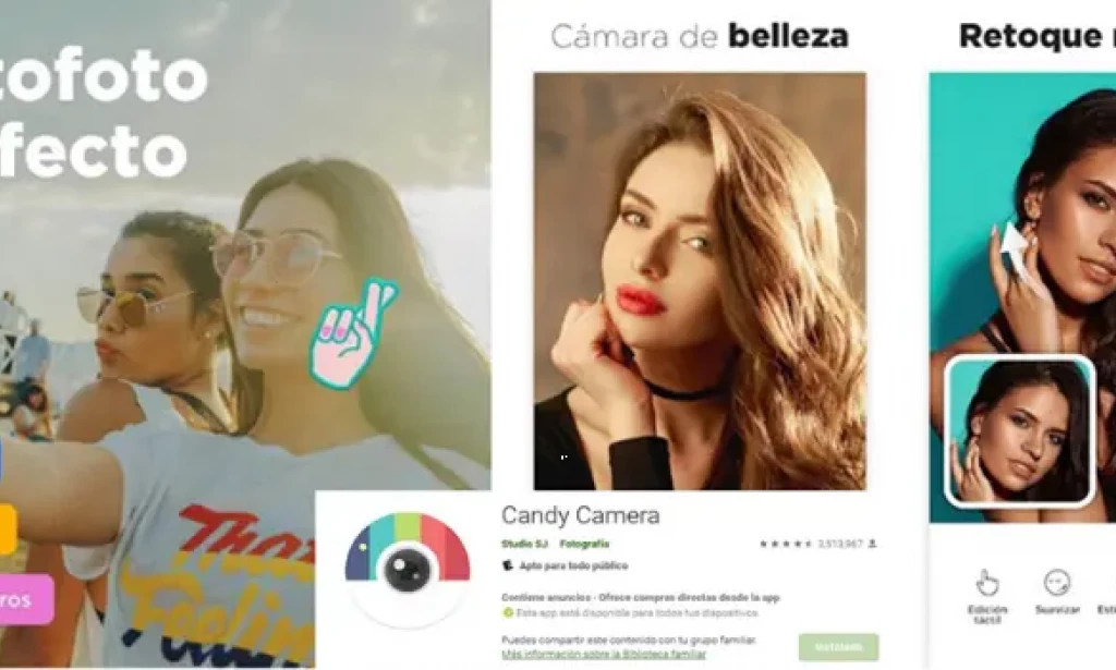 Meet the Candy Camera application: the app to improve selfies